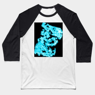 Blue neon crystals Baseball T-Shirt